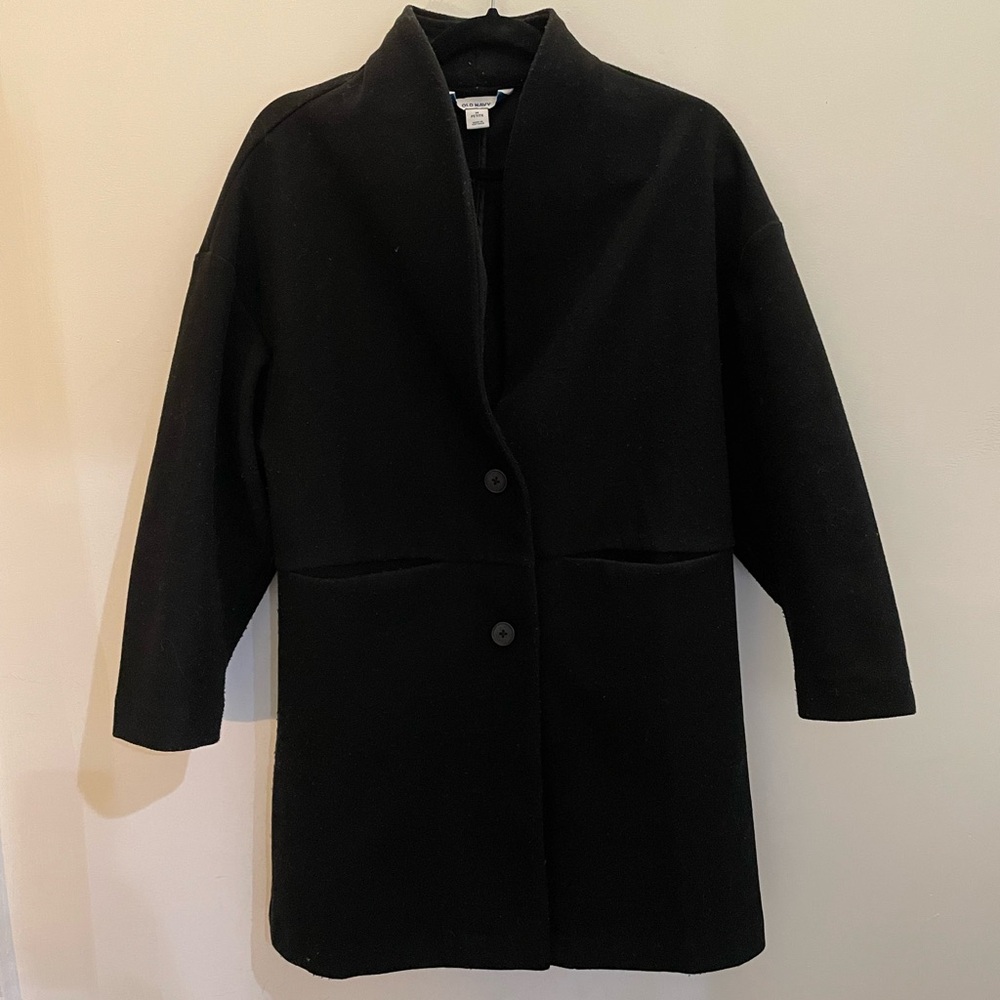 Old Navy Women's Classic Black Pea Coat